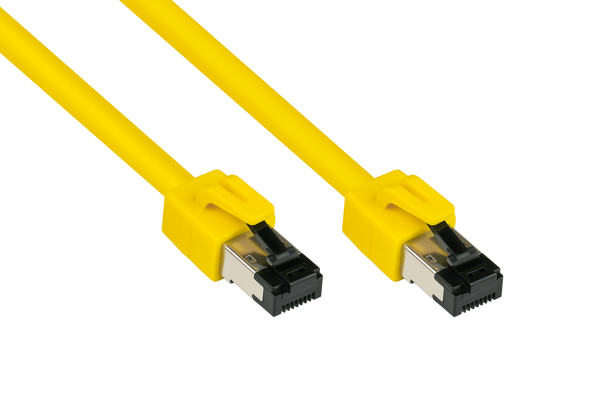 RNS® Patchkabel Cat. 8.1, S/FTP, PiMF, halogenfrei (LSZH), 2000MHz, 40Gbit/s, gelb, 7,5m, Good Connections®