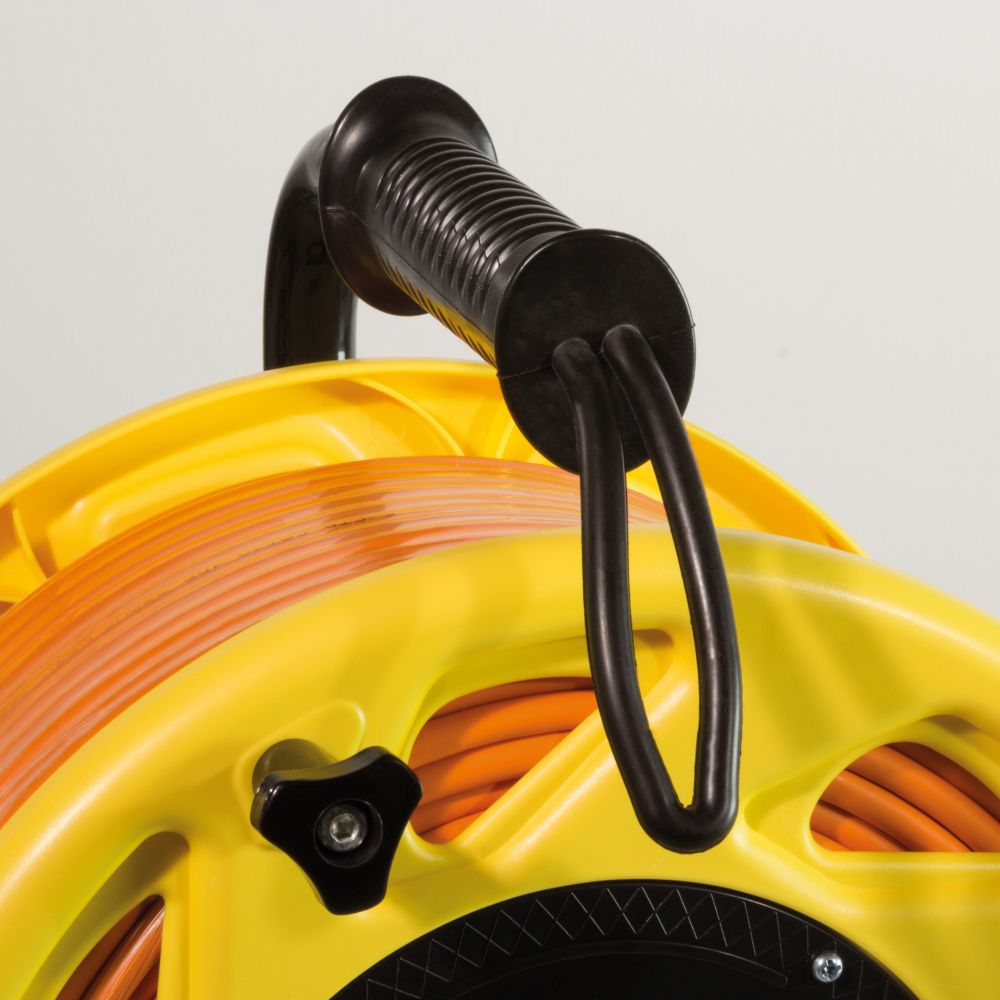 CAT.7A 1200 MHz Netzwerkkabel auf Trommel, mit Cat.6A RJ45 Anschlussbuchsen, 90m, orange, LogiLink® [CQ5090S]