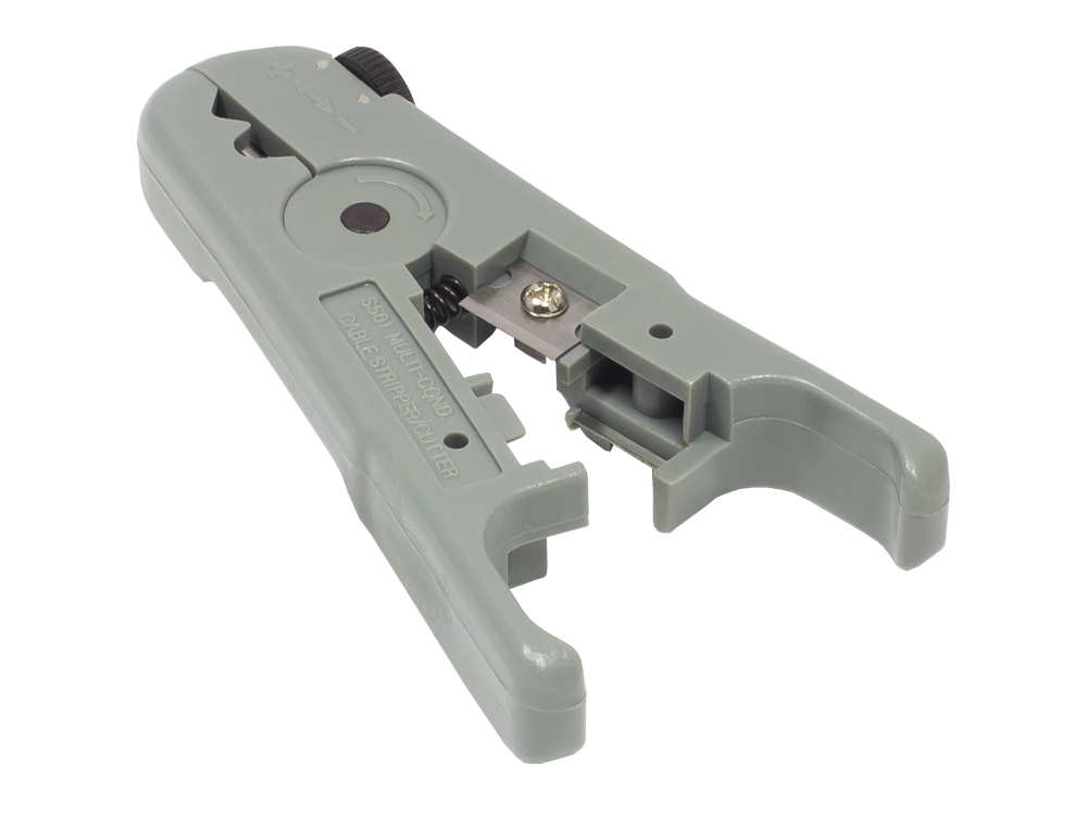 Abisolierzange für Netzwerkkabel (3,2mm - 9mm) inkl. Kabelschneider, Good Connections®