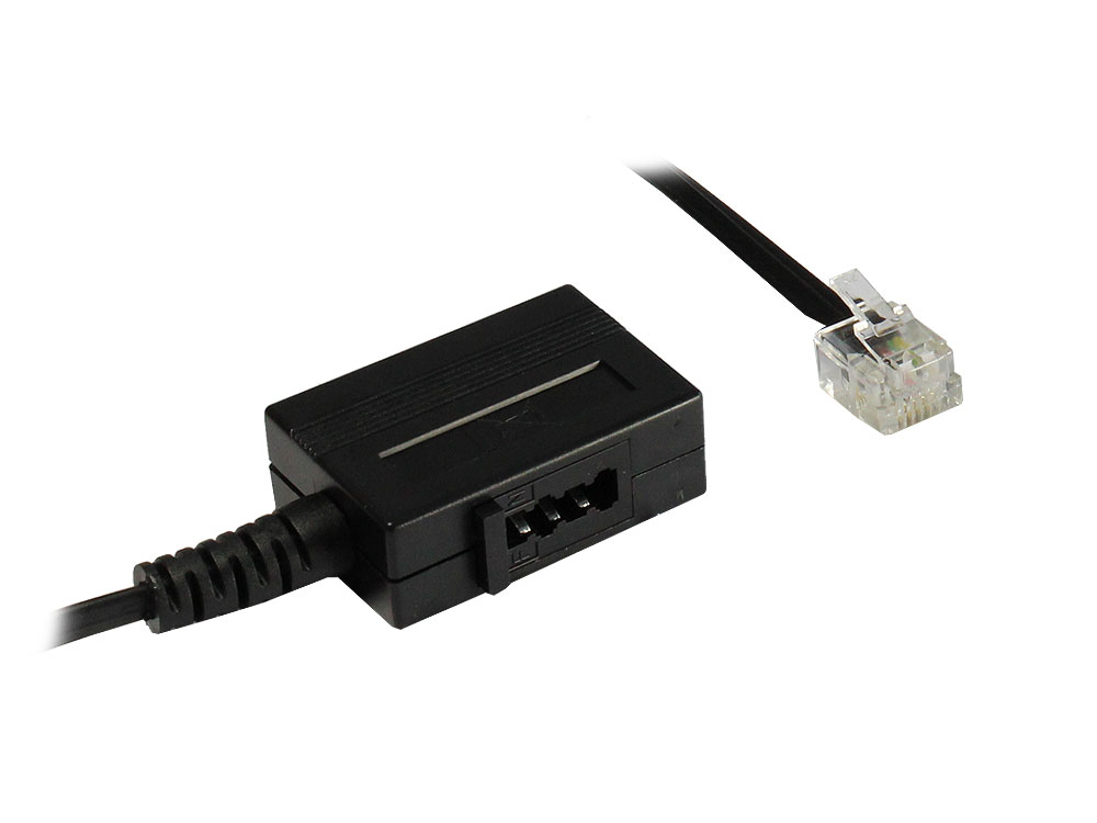 TAE Adapterkabel RJ11 Stecker auf TAE-F Buchse, Good Connections®