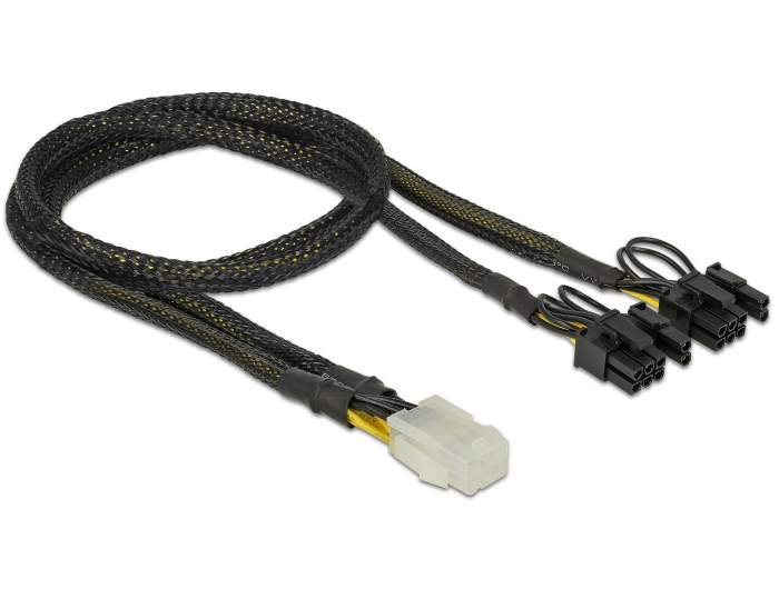 PCI Express Stromkabel 6 Pin Buchse > 2 x 8 Pin Stecker 30 cm, Delock® [85455]