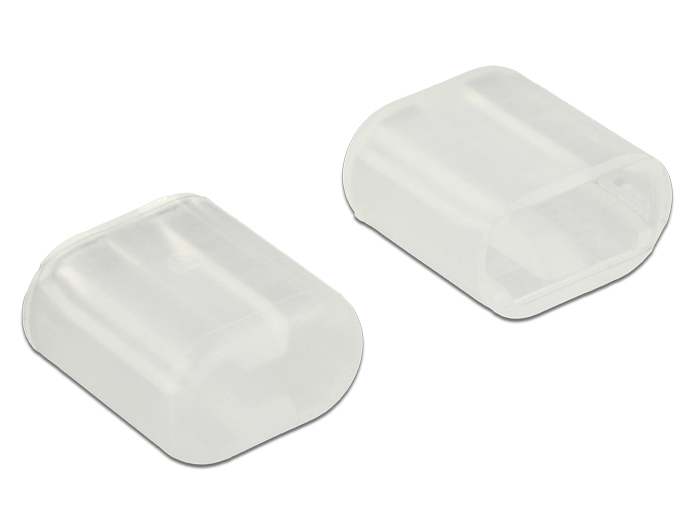 Staubschutz für Lightning Stecker 10 Stück, transparent, Delock® [64035]