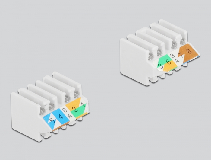 Verbinder für Netzwerkkabel Cat.6 STP werkzeugfrei, Delock® [86975]