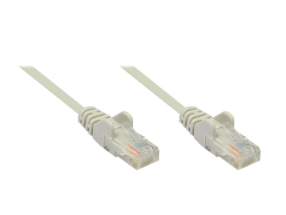 Patchkabel, Cat. 6, U/UTP, grau, 2m, Good Connections®