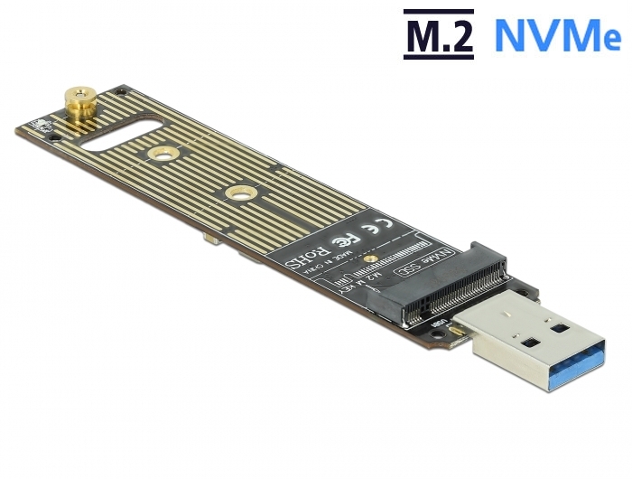Konverter für M.2 NVMe PCIe SSD mit USB 3.1 Gen 2, Delock® [64069]