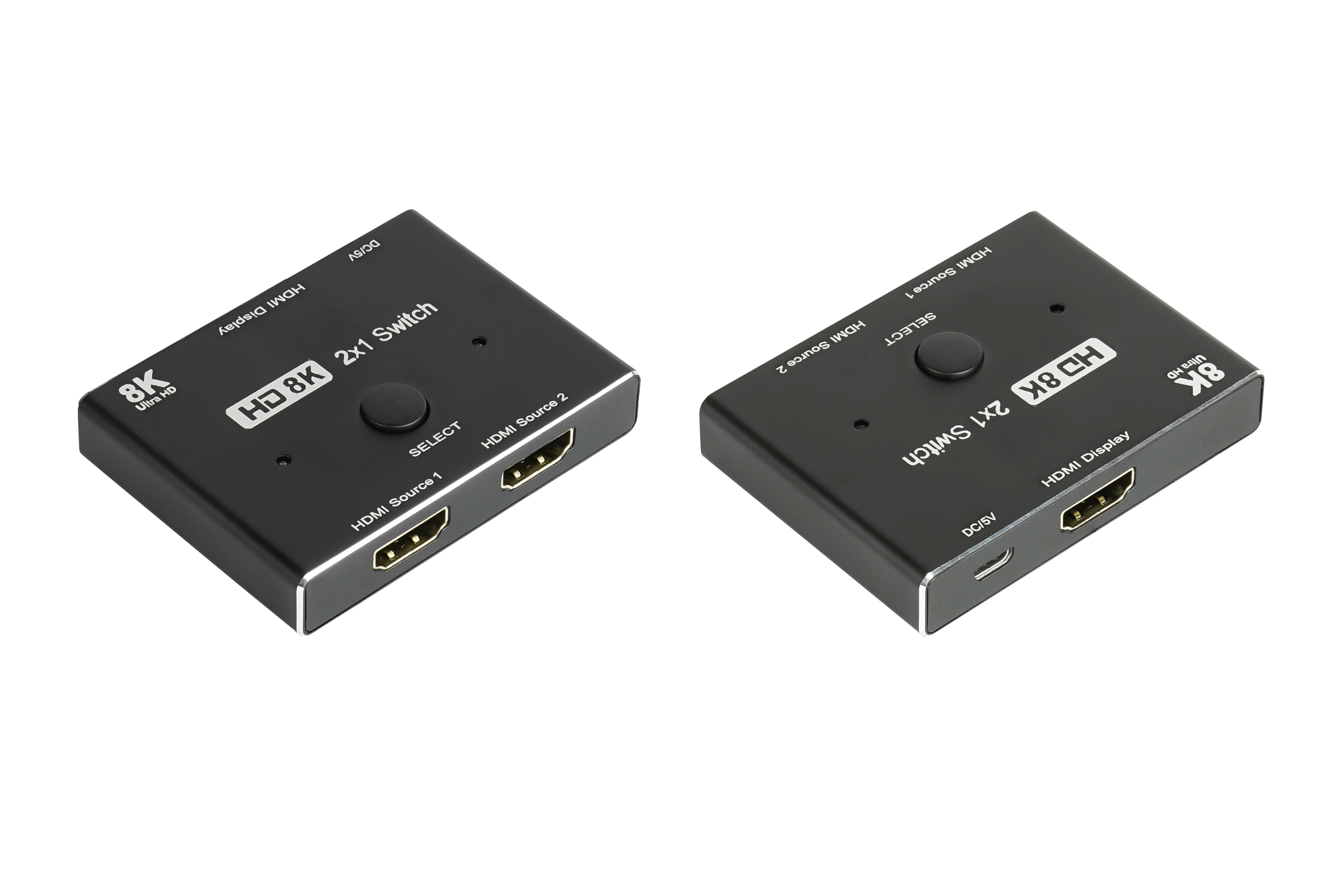 HDMI 2.1 Switch / Umschalter, 2-fach (2x Eingang und 1x Ausgang), direktional, 8K @30Hz, Good Connections®