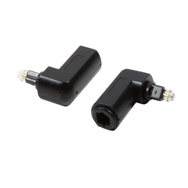Adapter Toslink Stecker an Mini Buchse, 90° gewinkelt, schwarz, LogiLink® [CA1017]