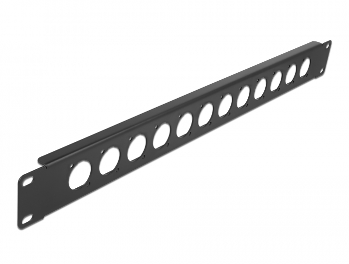 19" D-Typ Patchpanel 12 Port schwarz, Delock® [86500]