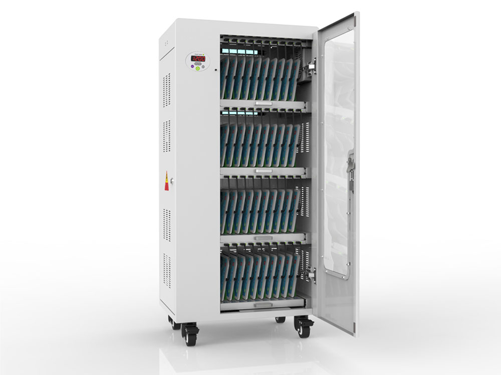 Good Connections® ANTARES T40S Tablet-Ladewagen, UV-C Desinfektion, Sync-Funktion, grau