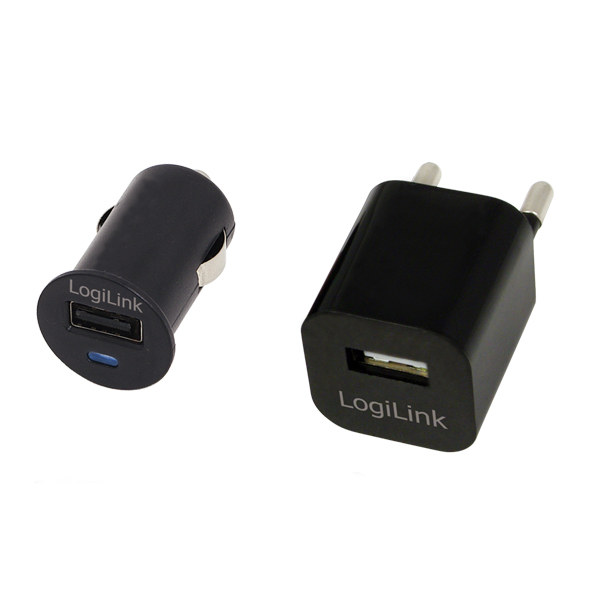 USB Aufladeset für die Reise, LogiLink® [PA0076]