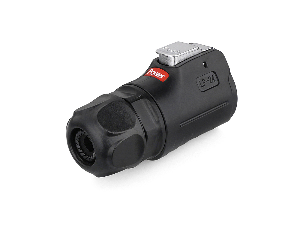 Industrie-Steckverbinder S1 - Power (4-Pin) Stecker mit Klick-Arretierung, Lötanschluss, M24, IP65/67, Good Connections®