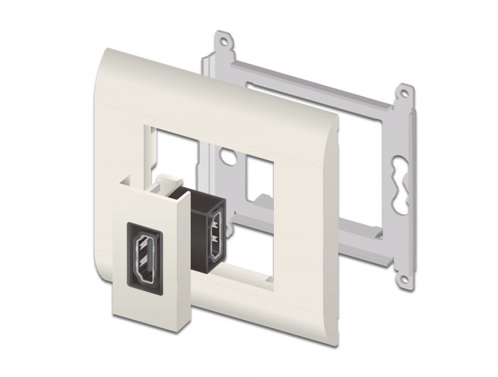 Easy 45 HDMI Modul gewinkelt 90° 22,5 x 45 mm , Delock® [81304]