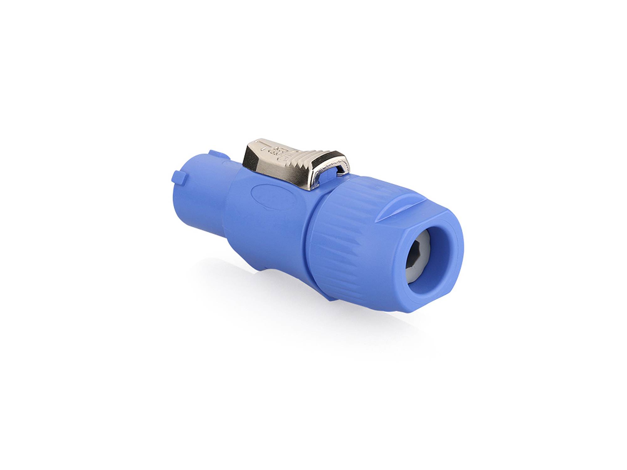 Netzsteckverbinder (Power-In) 3-Pin mit Arretierung, blau, Good Connections®