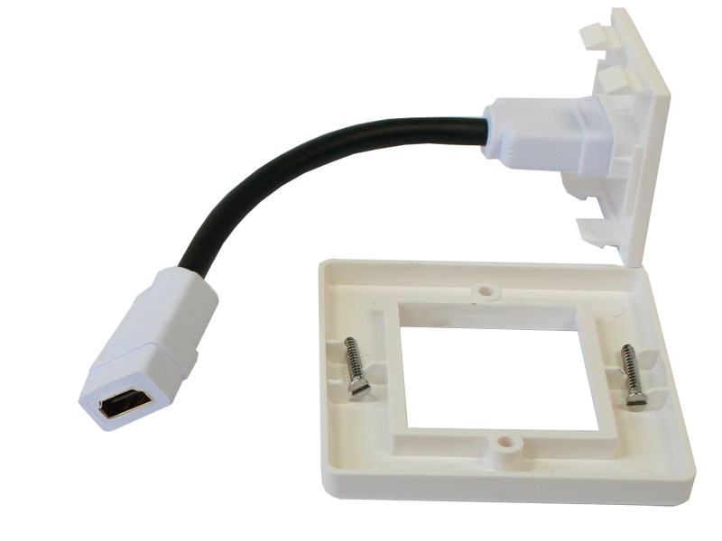 HDMI-Einbaurahmen/Anschlussdose, mit 1 HDMI Anschluss, Good Connections®