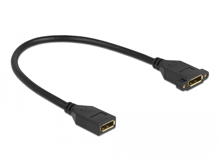 DisplayPort 1.2 Kabel Buchse zu Buchse zum Einbau 4K 60 Hz 30 cm, Delock® [87099]