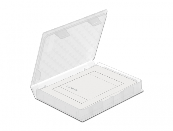 Schutzbox für 2.5" HDD / SSD transparent, Delock® [18367]