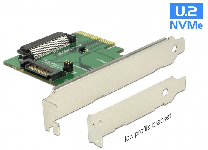 PCI Express x4 Karte an 1x intern U.2 NVMe SFF-8639 Buchse, Delock® [89672]