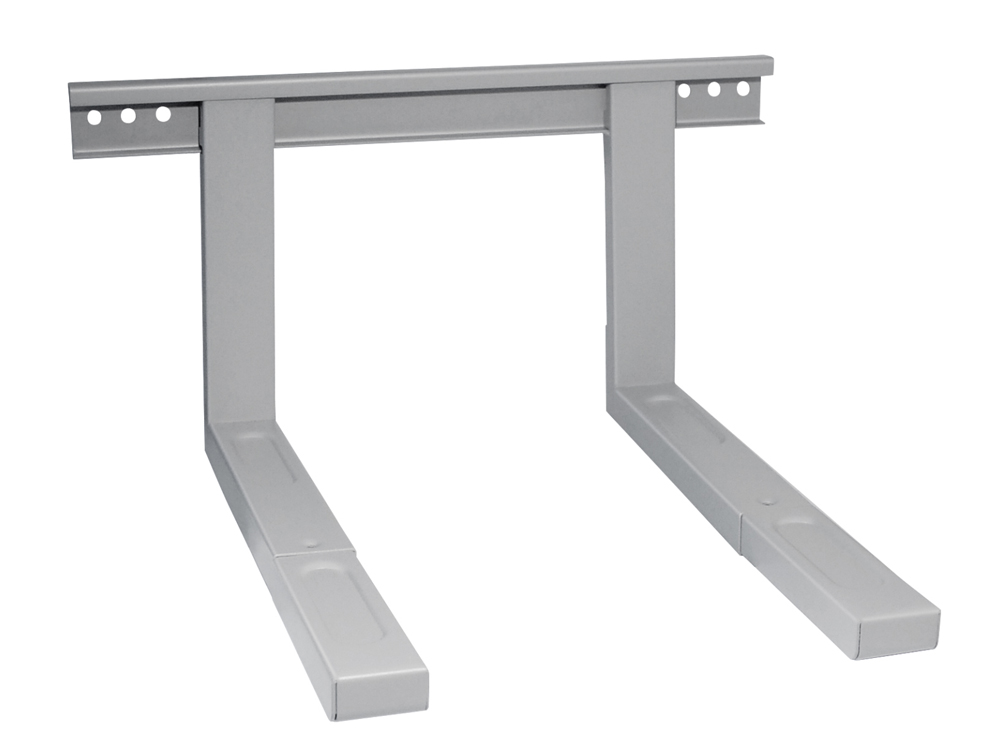 Halterung für Mikrowellengeräte, Belastung bis 35 kg, ausziehbar, silber, My Wall®