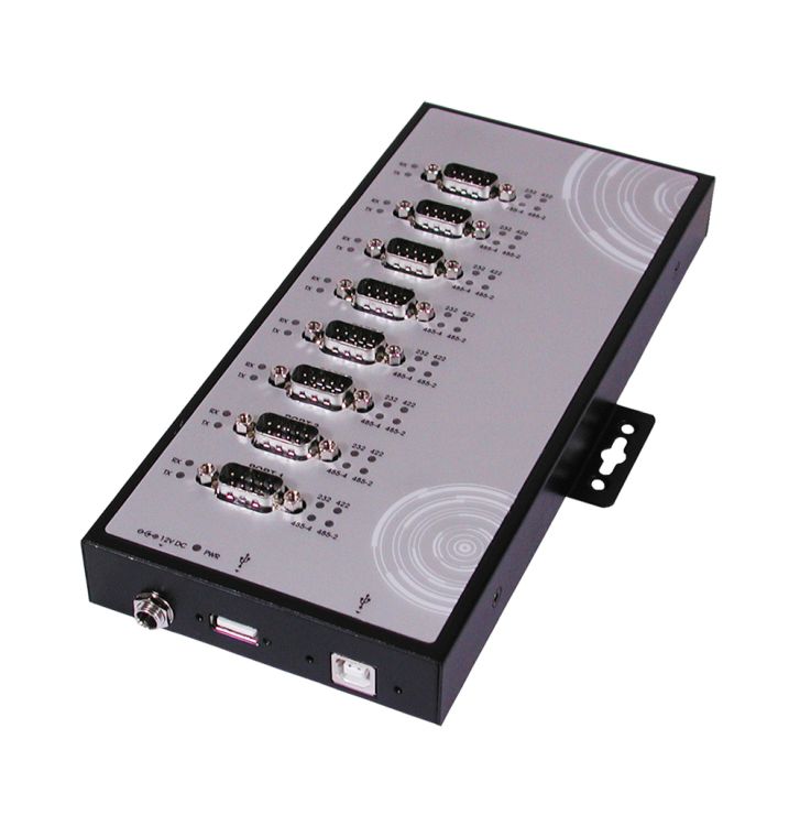USB 2.0 zu 8S Seriell RS232 /422/485 Ports, verschraubbares USB 2.0 Kabel, Metall-Gehäuse (FTDI Chip-Set), Exsys® [EX-1348HMV]