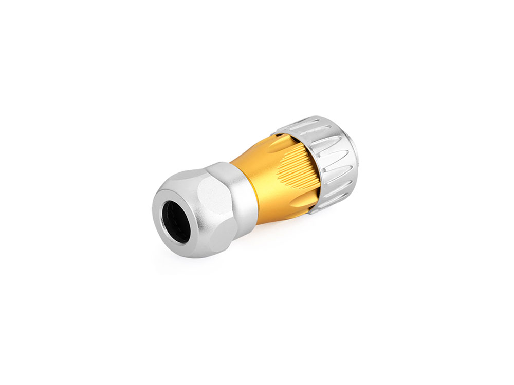 Industrie-Steckverbinder S3 - Stecker mit Kabelverschraubung, Aussparung für RJ45 Stecker, Metall, M24, Bajonett, IP65/67, Good Connections®