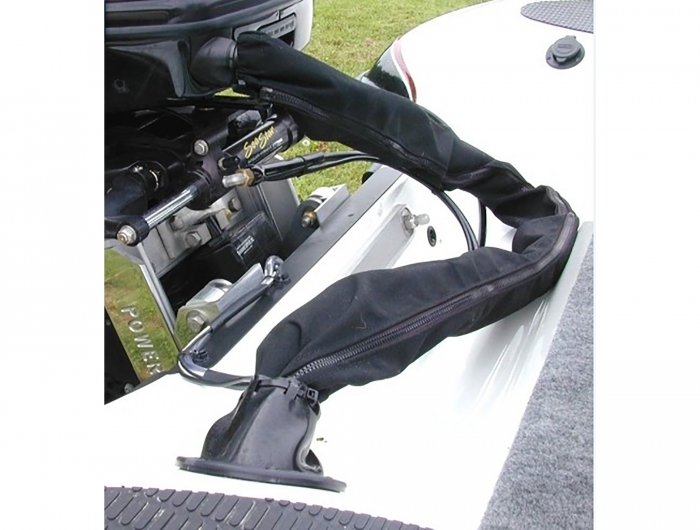 Gewebeschlauch mit Reißverschluss hitzebeständig 1 m x 35 mm schwarz, Delock® [19218]