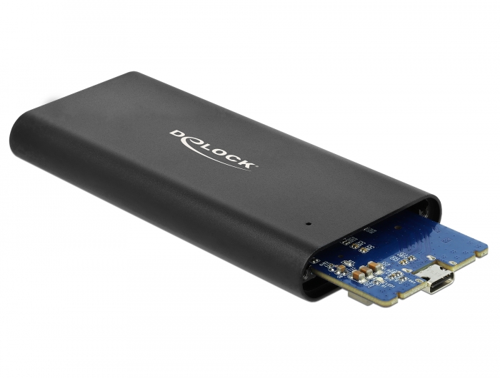 Externes Gehäuse für M.2 NVMe PCIe SSD mit SuperSpeed USB 10 Gbps (USB 3.1 Gen 2) USB Type-C™ Buchse, Delock® [42614]
