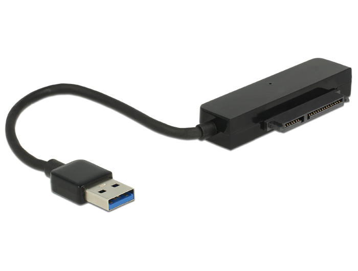 Konverter USB 3.0 Typ-A Stecker an 22 Pin SATA 6 Gb/s mit 2.5" Schutzhülle, Delock® [62742]