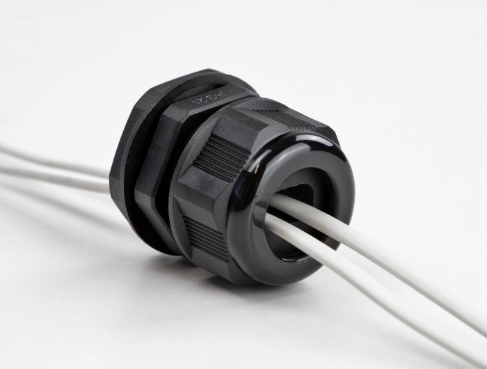 Kabelverschraubung PG29 für Flachkabel schwarz 2 Stück, Delock® [60389]