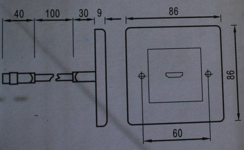 HDMI-Einbaurahmen/Anschlussdose, mit 1 HDMI Anschluss, Good Connections®