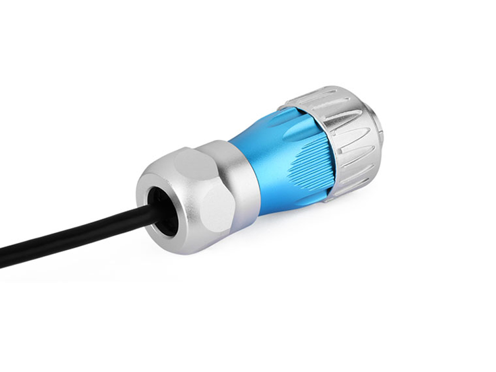 Industrie-Steckverbinder S3 - USB 3.0 Kabel, Stecker A mit Kabelverschraubung an Stecker A, Metall, M24, Bajonett, IP65/67, 0,5m, Good Connections®