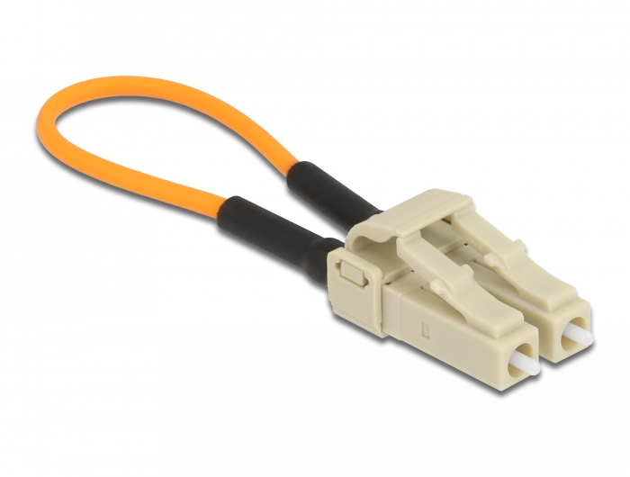 LWL Loopback Adapter LC / OM1 Multimode beige, Delock® [86925]