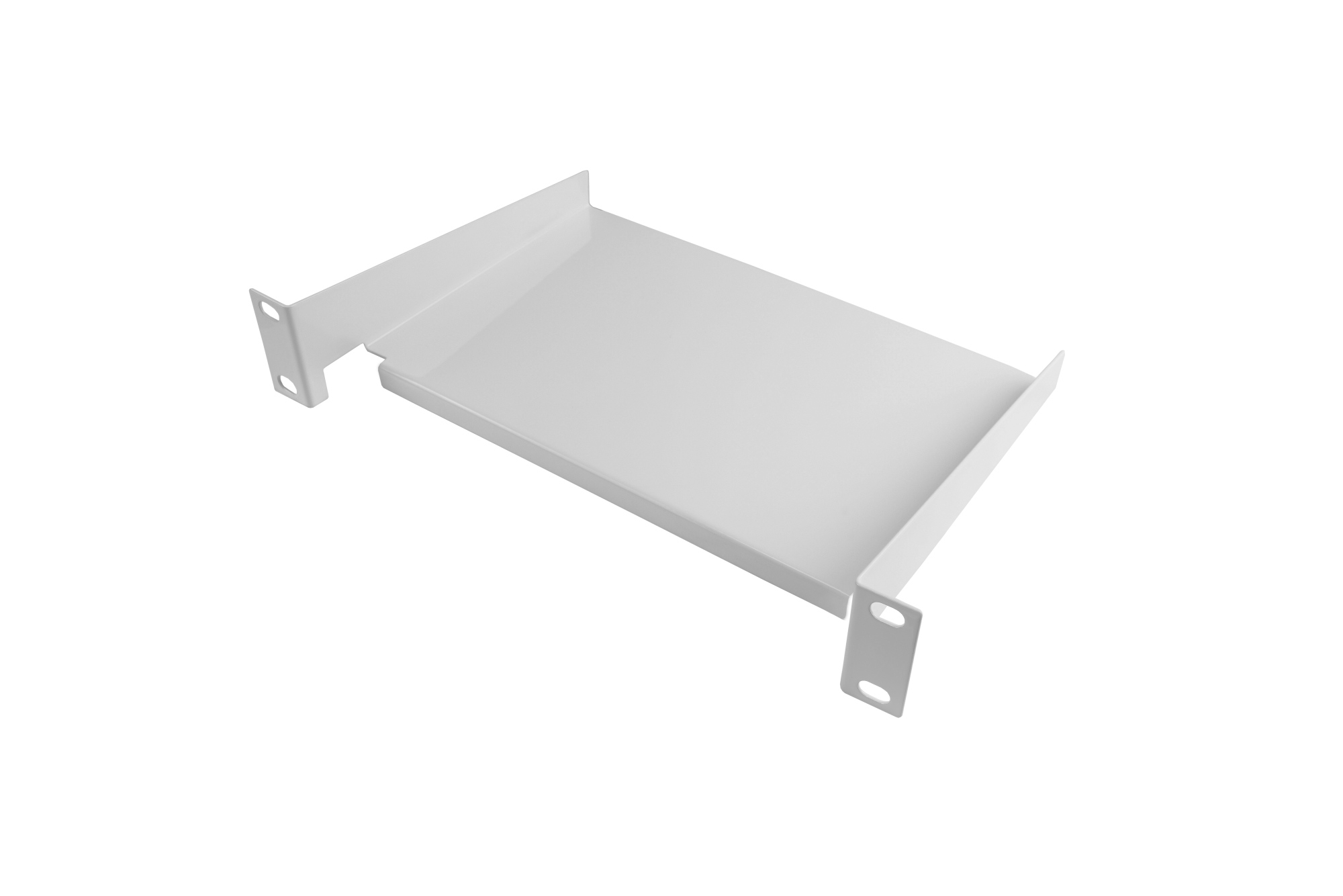 10" Fachboden, Befestigung vorne, Einbautiefe 160 mm, reinweiß (RAL9010), Good Connections®