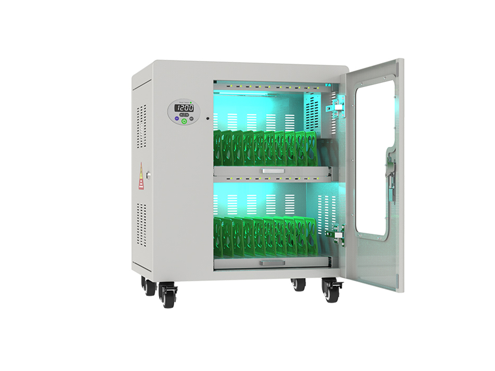 Good Connections® ANTARES PRO T20C Ladewagen bis 11", USB-C™, 30W Port, PD3.0, UVC-Desinfektion, grau