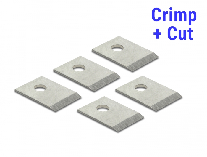 RJ45 Crimp+Cut Klingen Set 5 Stück für Delock 86450 , Delock® [86499]