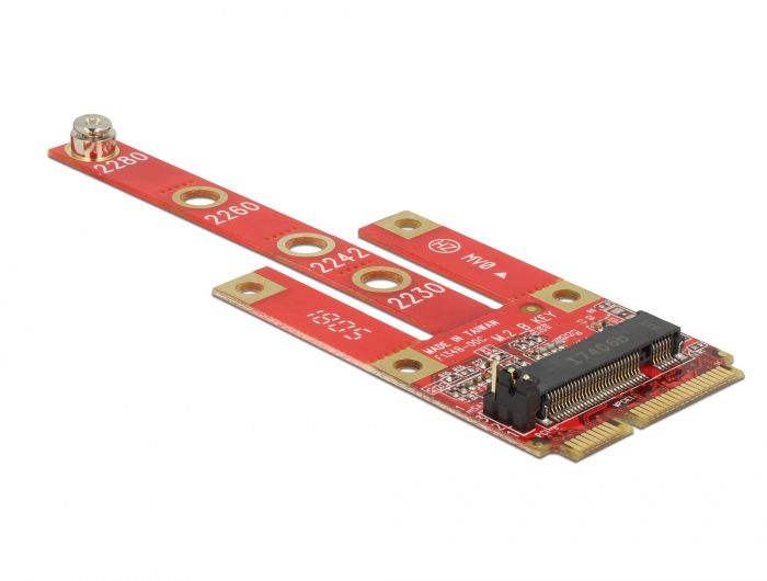Konverter Mini PCIe > M.2 Key B Slot + Micro SIM Slot, Delock® [63384]