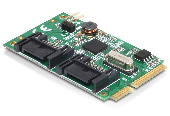 MiniPCIe I/O PCIe full size 2 x SATA 6 Gb/s, Delock ® [95233]