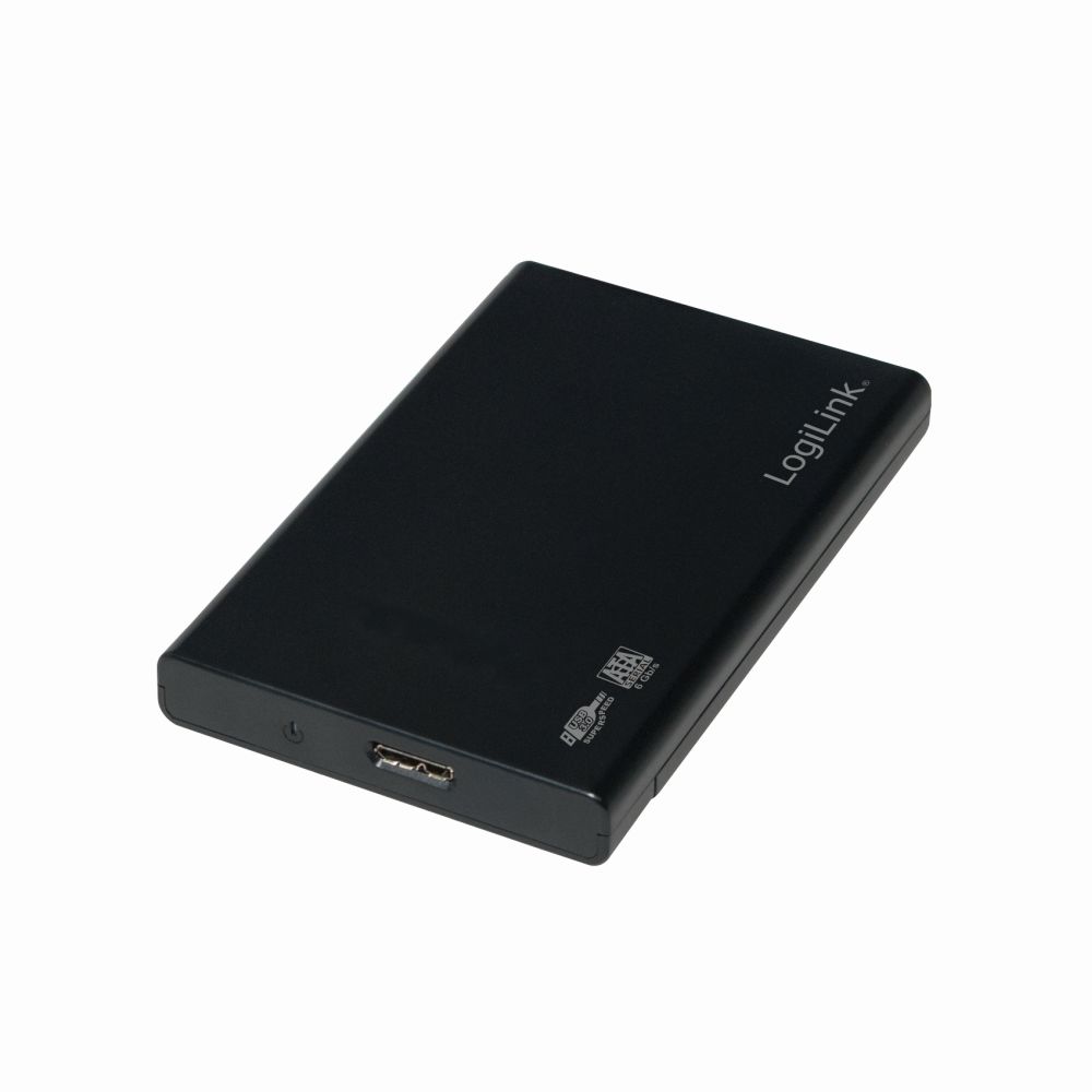 USB 3.0 HDD Gehäuse für 2,5" SATA HDD/SSD, Schwarz, LogiLink® [UA0275]