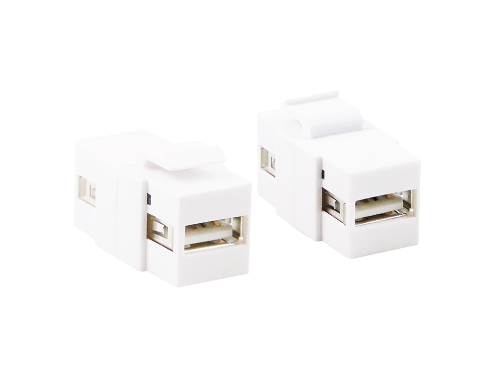 Keystone Verbinder USB 2.0, mit Einrastung, LogiLink® [NK0013]