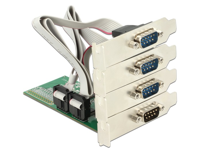 PCI Express Karte an 4x Seriell RS-232, Delock® [89557]