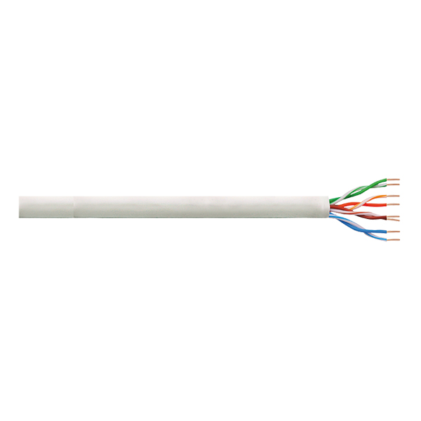 LAN Patchkabel U/UTP Kat.6 Cu PrimeLine PVC, grau, 100m, LogiLink® [CPV0021]