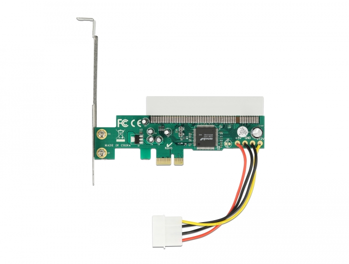 Riser Karte PCI Express x1 zu 1 x PCI 32 Bit 5 V Slot, Delock® [90062]