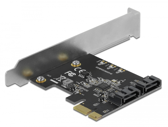 2 Port SATA PCI Express Karte - Low Profile Formfaktor , Delock® [90431]