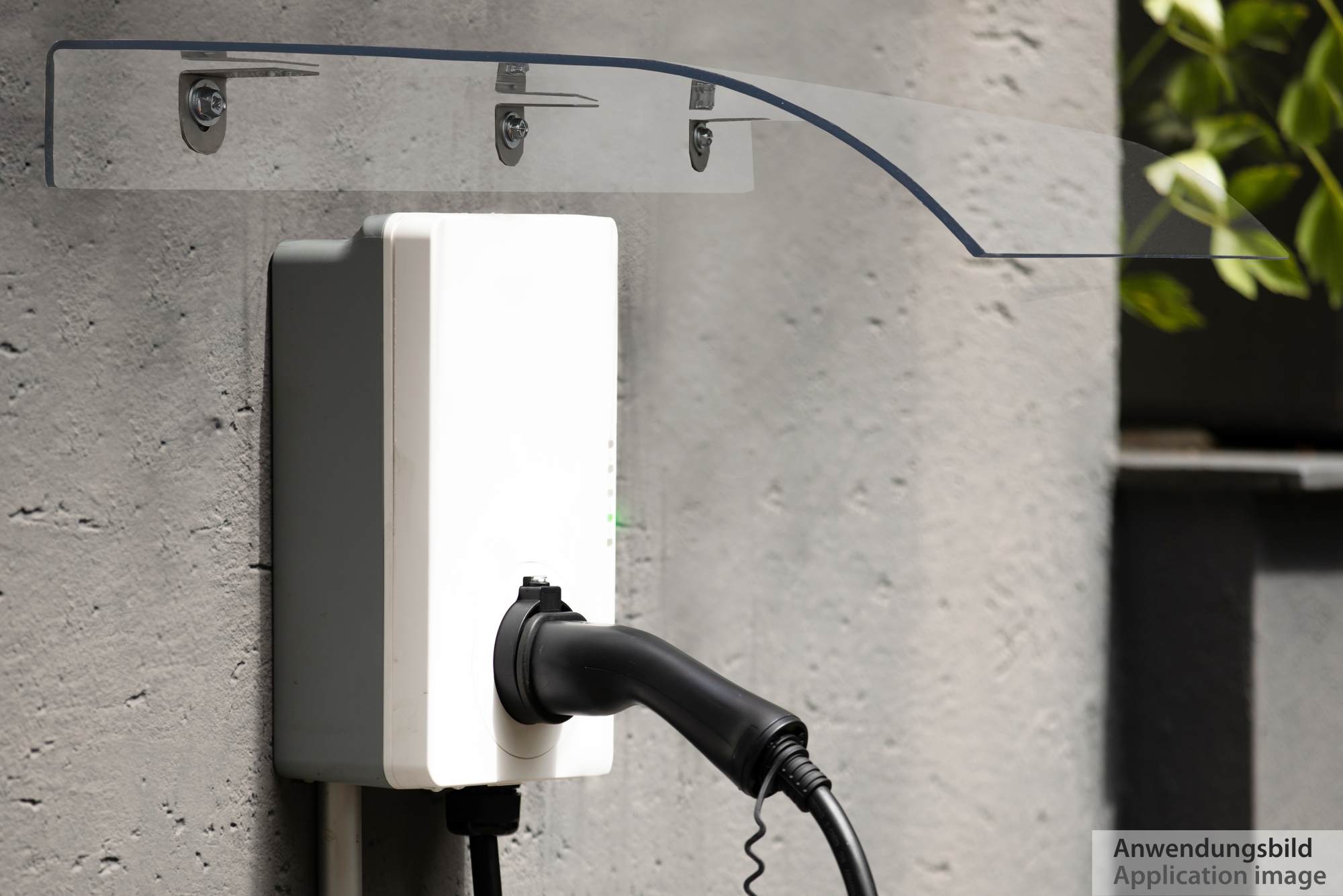Wallbox-Überdachung - Regenschutz - UV-resistent - B 40 cm x T 34 cm